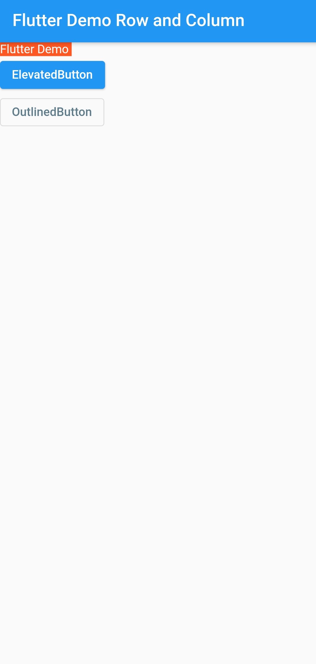 Flutter Row and Column with Examples