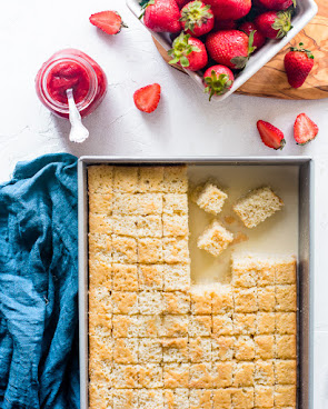 Tres Leches Cake with Strawberries and Strawberry Compote Strawberries & Cream Tres LechesTrifles