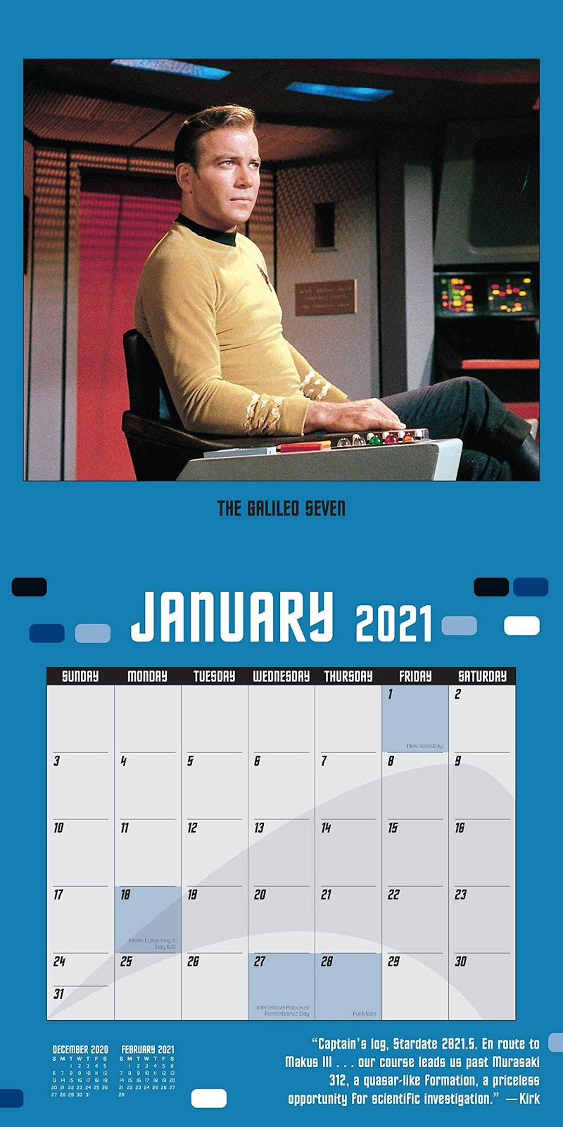 The Trek Collective 2021 Star Trek calendar previews