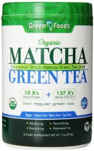 Green Foods Matcha Green Tea, 11 Ounce, Matcha Tea Low Fat