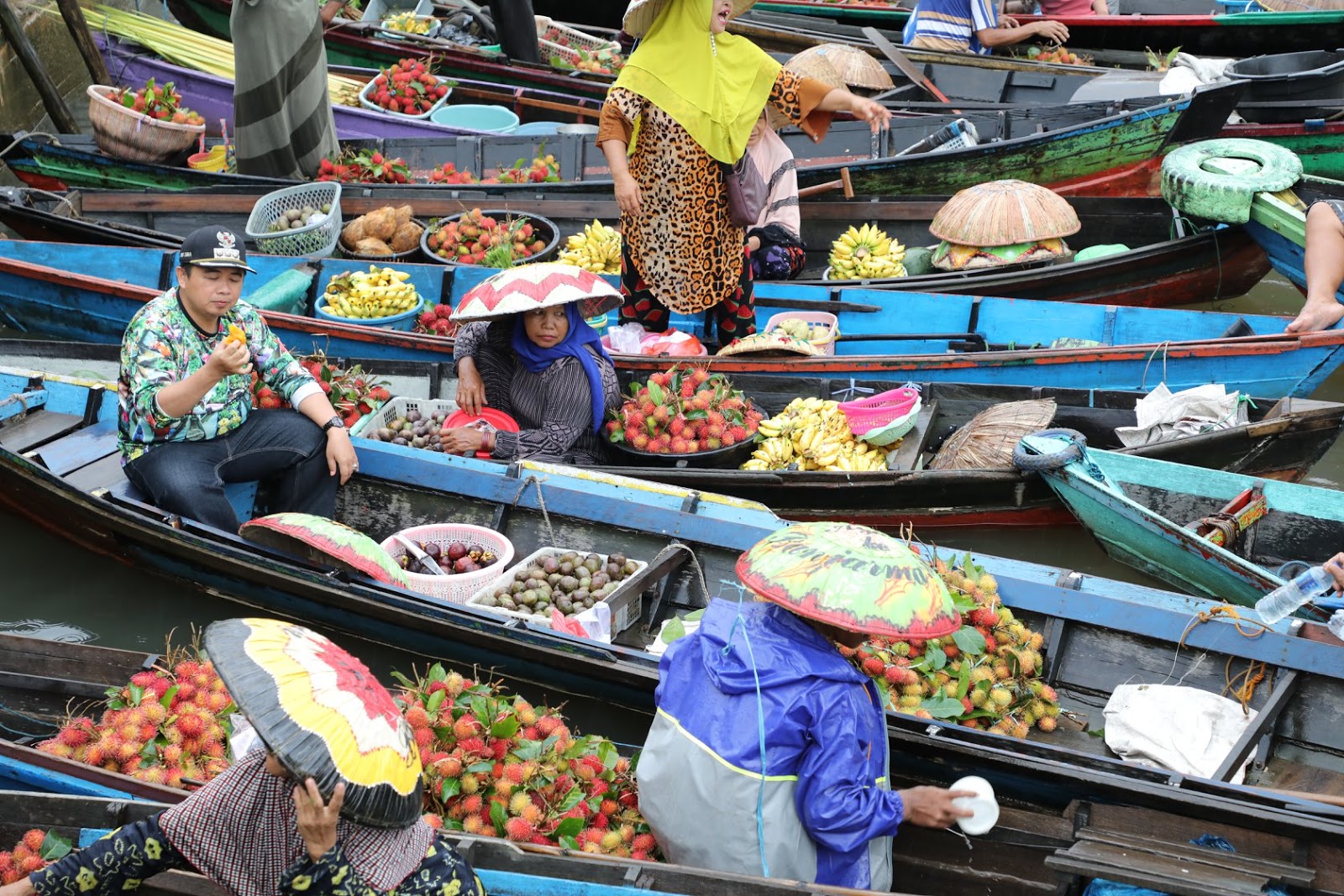 Pasar Terapung Muara Kuin Banjarmasin, pasar tradisional di Indonesia 