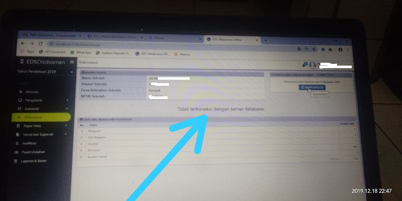 Cara Mengatasi Gagal Sinkronisasi Aplikasi Pmp Offline 2019 12 18 Info Pendidikan