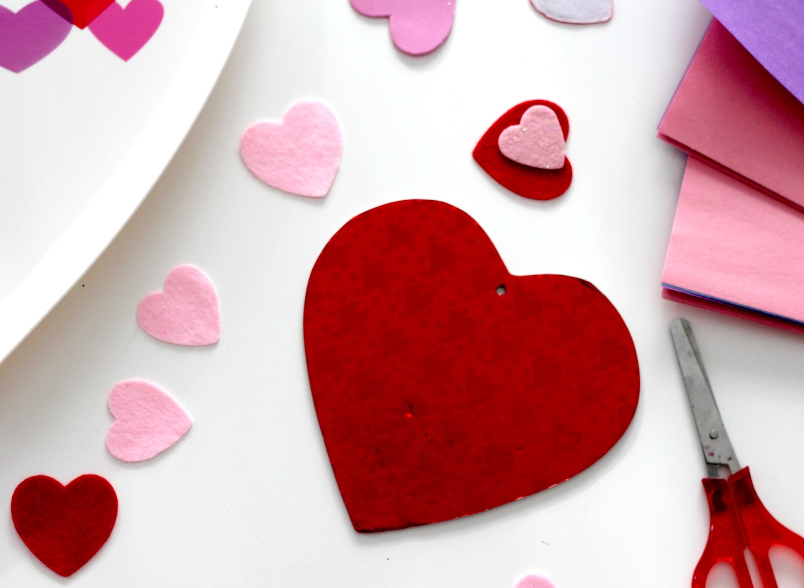 DIY Valentine Door Hearts