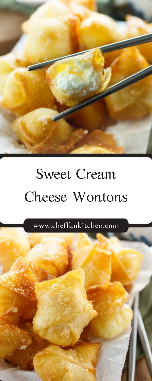 Sweet Cream Cheese Wontons Sweet Cream Cheese Wontons