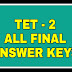 TET - 2 OLD QUESTION PAPERS - ANSWER KEYS - STUDY MATERIALS