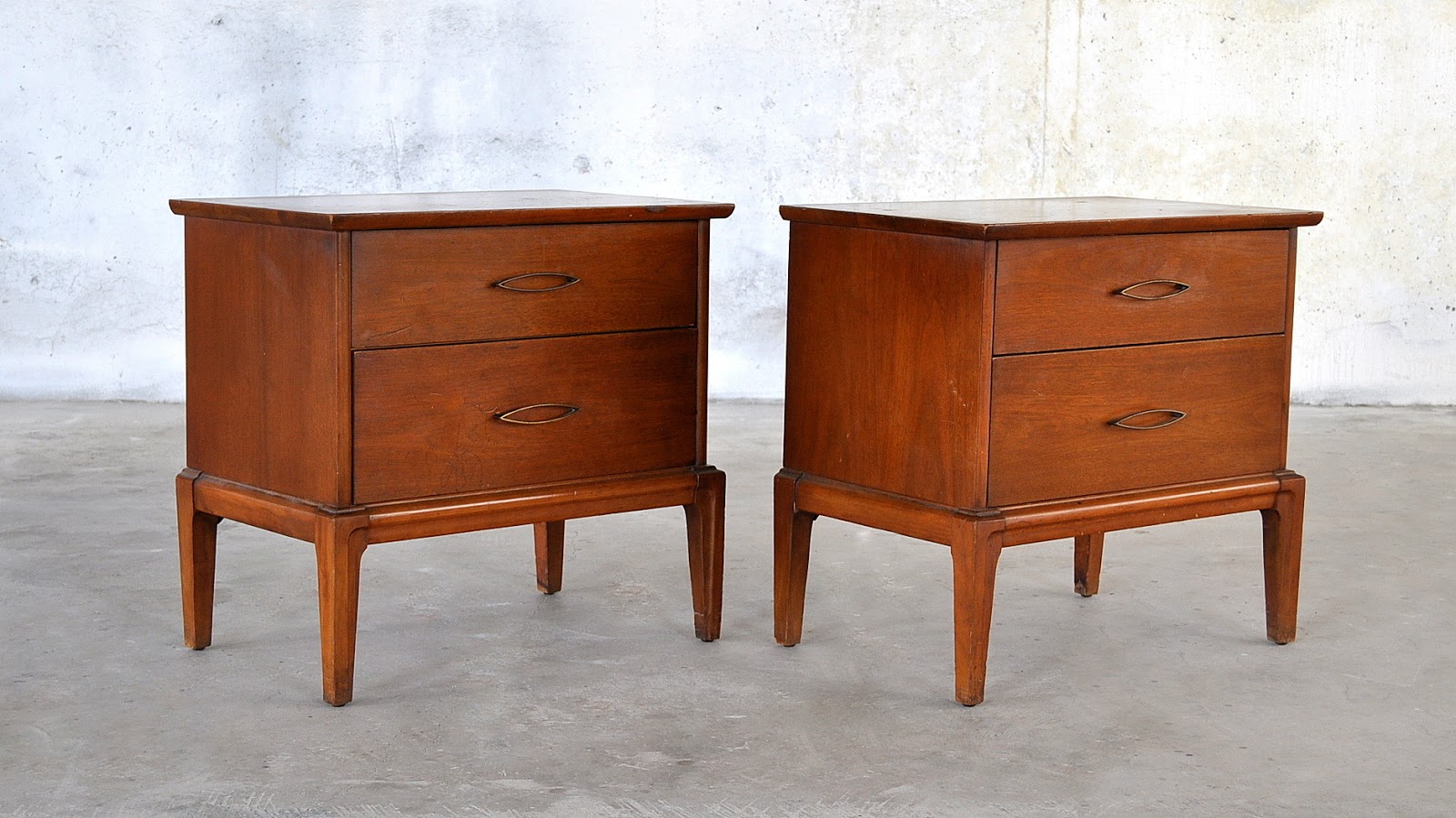 SELECT MODERN Pair of Mid Century Modern Nightstands, Beside, End or