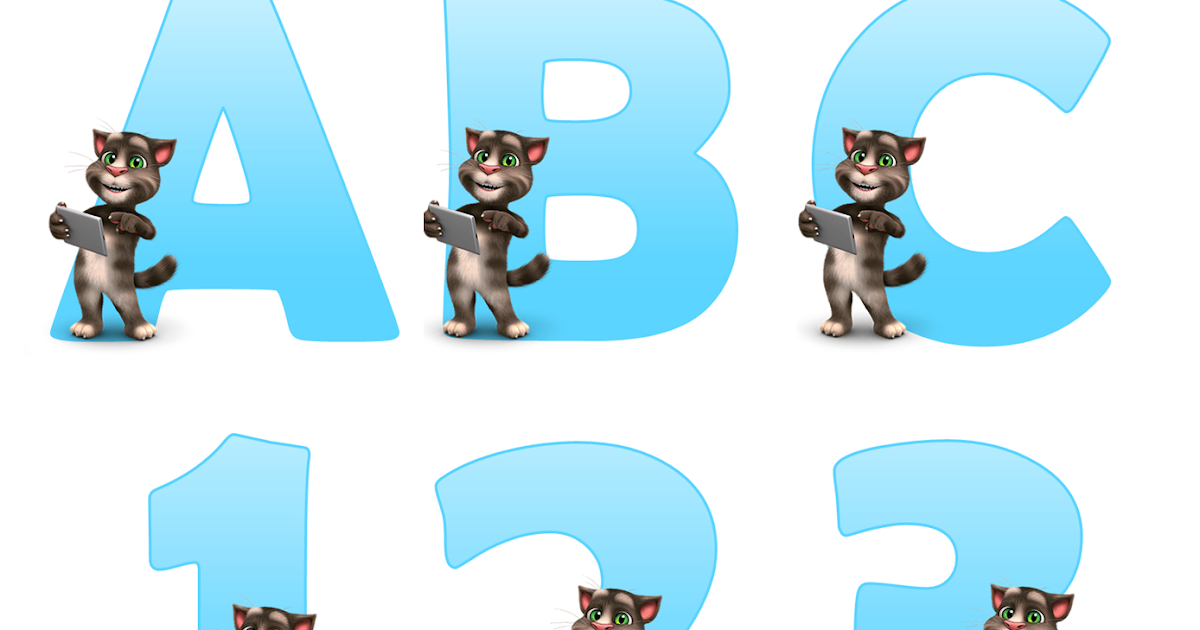 Kits imprimibles gratis Abecedario tom talking