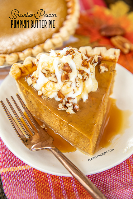 Bourbon-Pecan Pumpkin Butter Pie | Plain Chicken®