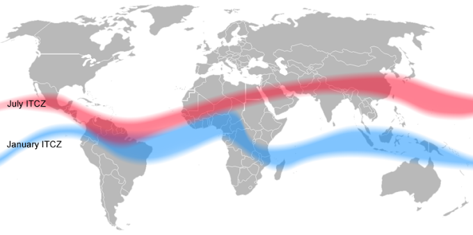 Mengenal ITCZ, Pembawa Hujan di Indonesia