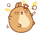 Image result for molang bunny angry