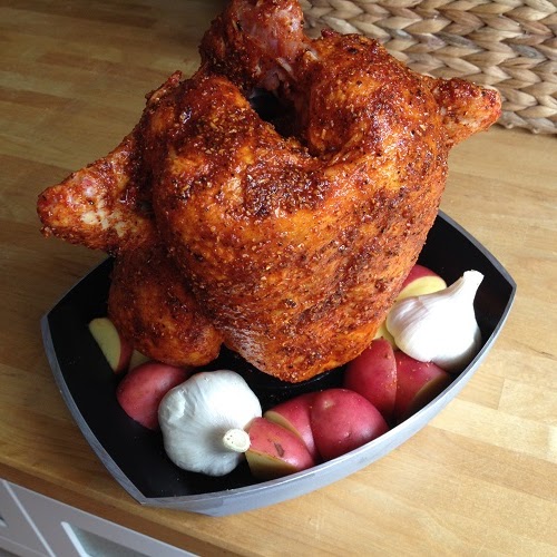 Beer Butt Chicken ~ Bierdosenhähnchen aus dem Kugelgrill