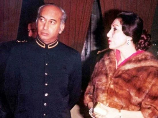 Zulfiqar Ali Bhutto and Begum Nusrat Bhutto