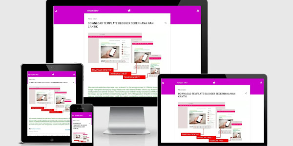 DOWNLOAD TEMPLATE BLOGGER ESSENTIAL HOTPINK