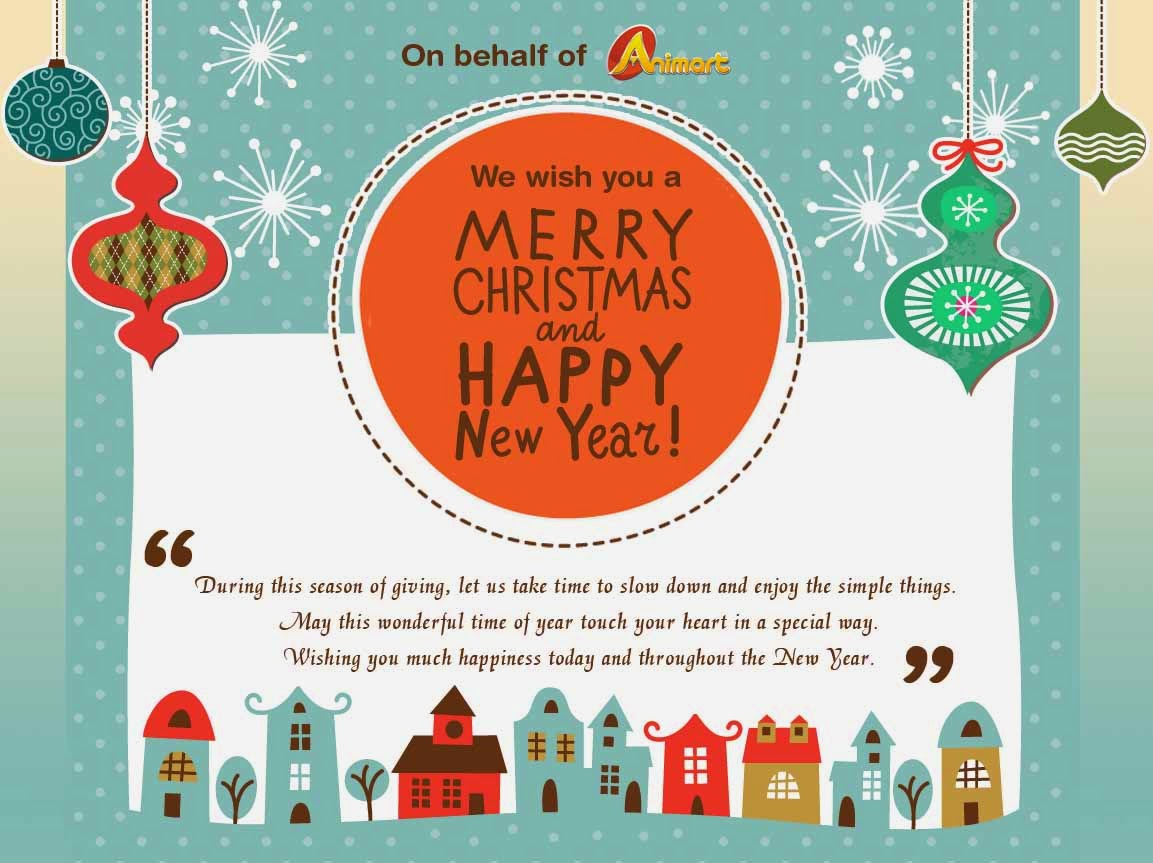 Animart: We Wish You Merry Christmas and Happy New Year