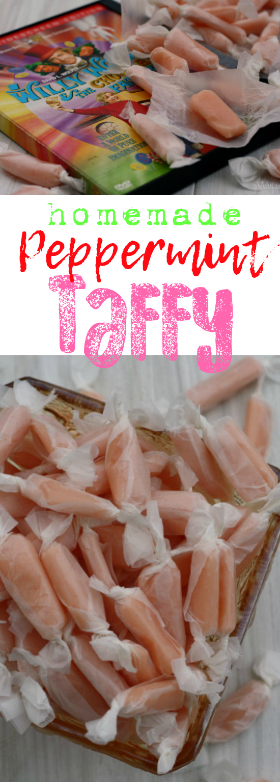 Homemade Peppermint Taffy Willy Wonka and the Chocolate Factory 