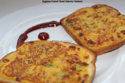 Eggless French Toast (Savory Version)