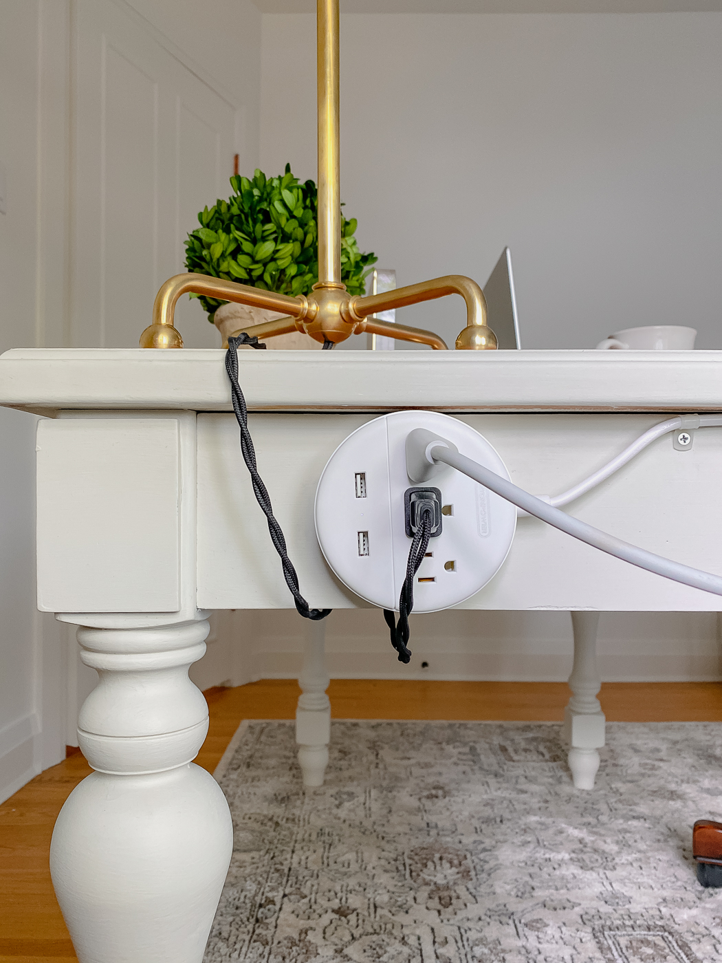Hiding our Home Office Cords and Wires (With Style) - Driven by Decor