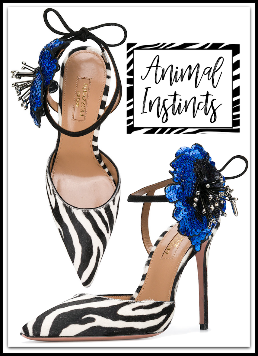 AQUAZZURA Disco Flower pumps