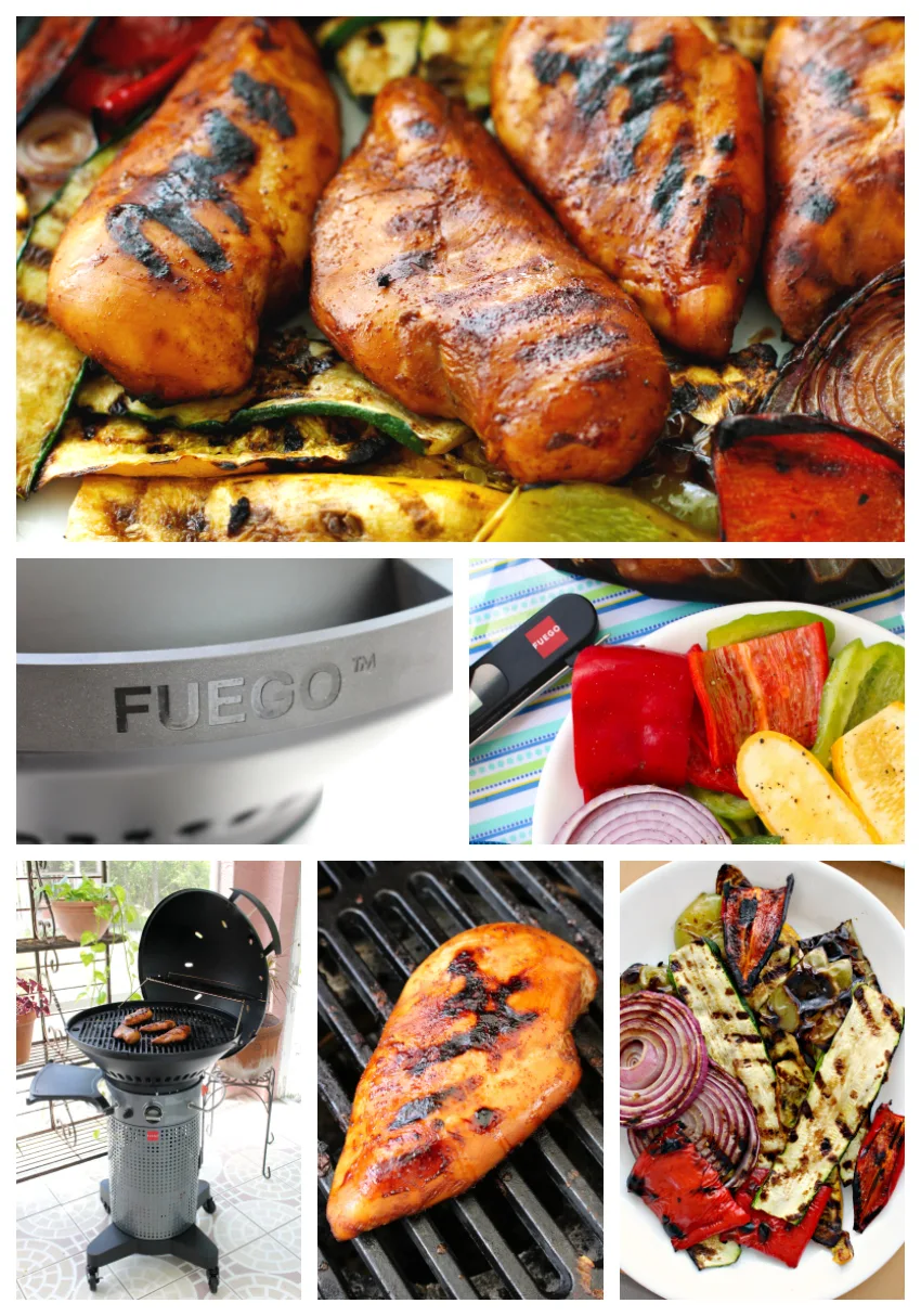 This Honey Teriyaki Grilled Chicken cooked on The Fuego Professional Gas Grill is juicy, tender, and bursting with bold flavor.  Check out my complete review of The Fuego Professional Grill and get the easy recipe for this delicious grilled chicken! #chicken #dinner #grilling #teriyaki