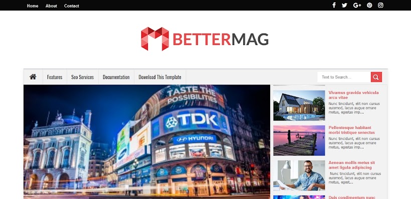 Better Mag Free Blogger Template