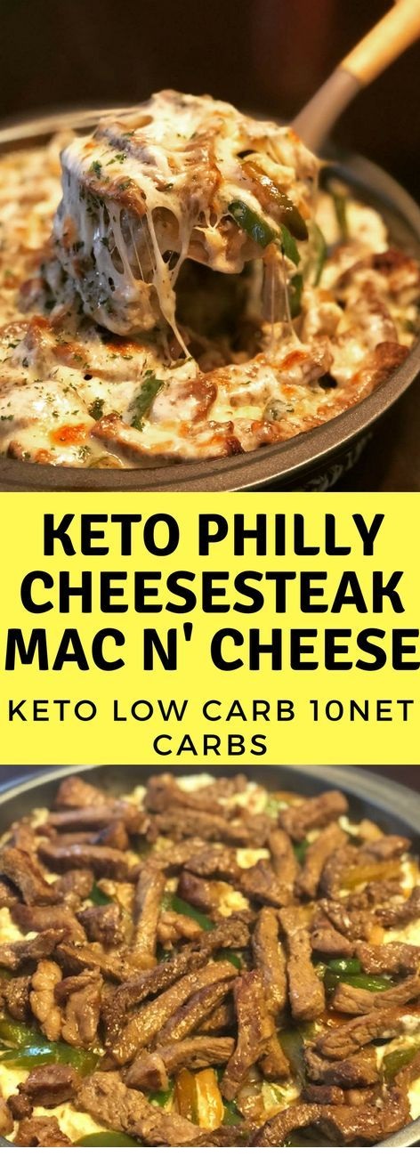 Keto Philly Cheesesteak Mac n’ Cheese (10 Net Carbs)