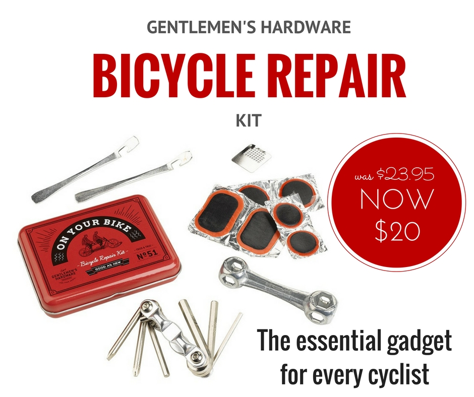 WEEKLY SPECIAL Gentlemen’s Hardware Bicycle Repair Kit NOW 20 (was