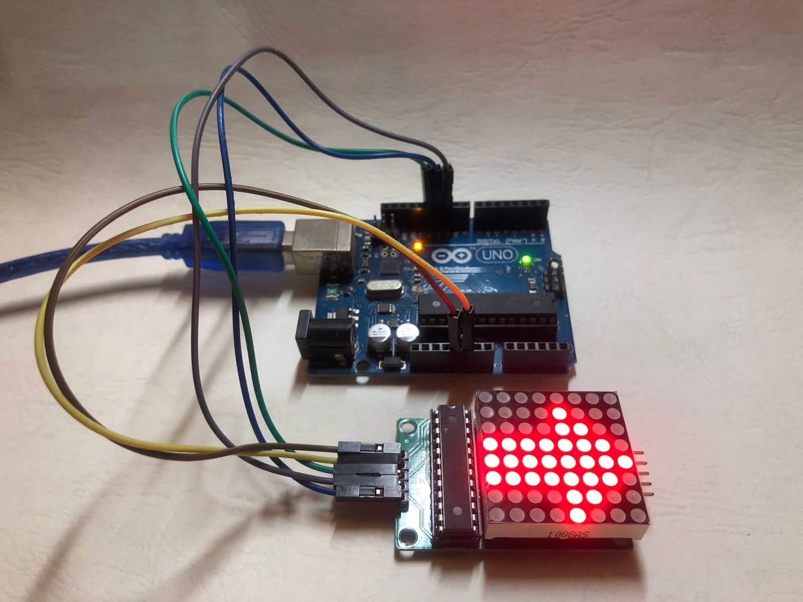 Arduino(13): A website for generating 8x8 LED matrix code