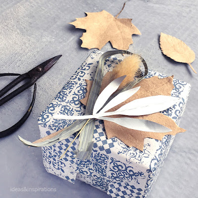 Herbst Die - Herbstblätter aus Tetra Pack basteln und Geschenke verzieren