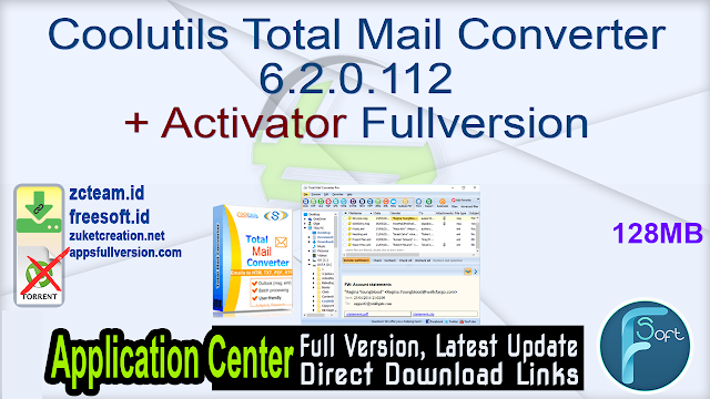 Coolutils Total Mail Converter 6.2.0.112 + Activator Fullversion