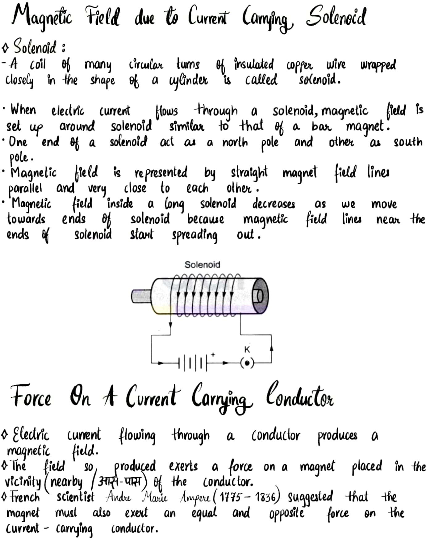 case study based question on magnetic effect of electric current