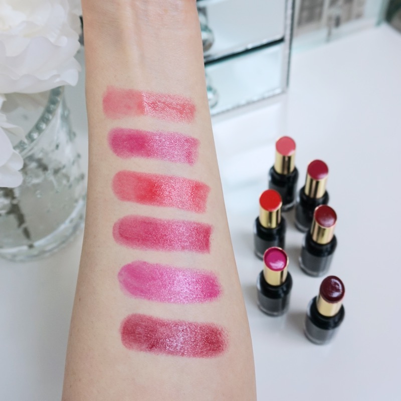 Revlon Glass Shine Lipstick Swatches