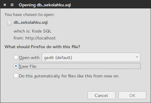 How To Backup MySQL Database Using PHP My Admin - Andika Adi Prasetyo