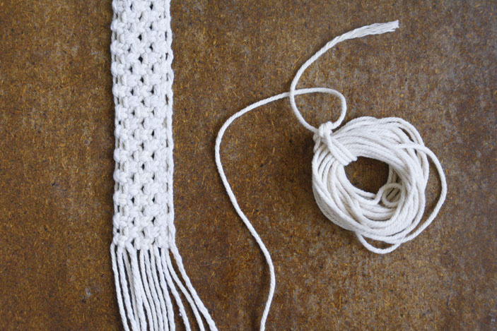 macramé yoga mat starp