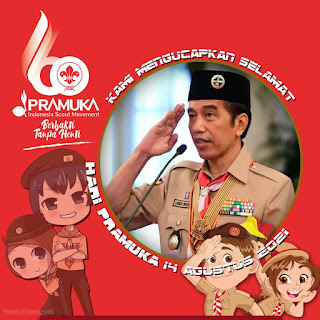 twibbon ucapan selamat hari pramuka - kanalmu