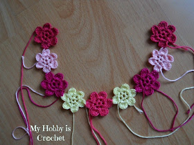 Flower Necklace Hawaiian Dream - Free pattern with tutorial