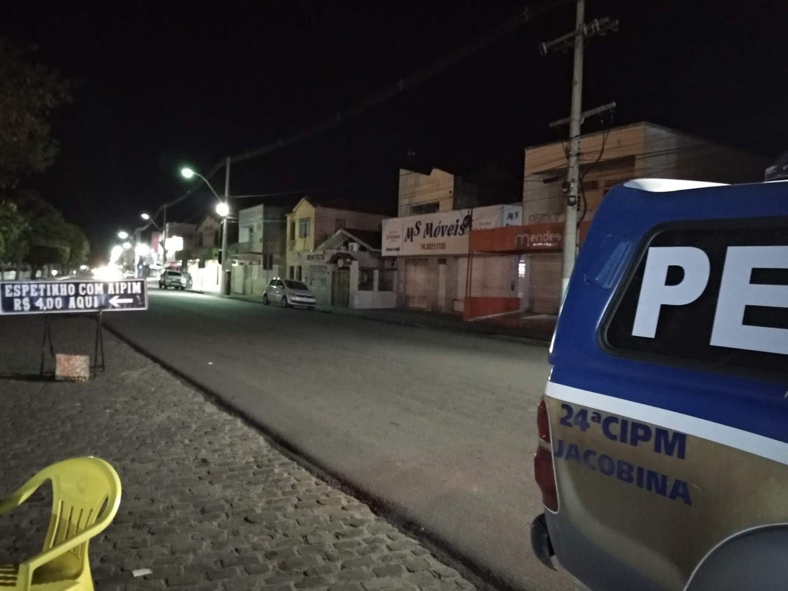 Homem é preso após arrombar loja no centro de Jacobina