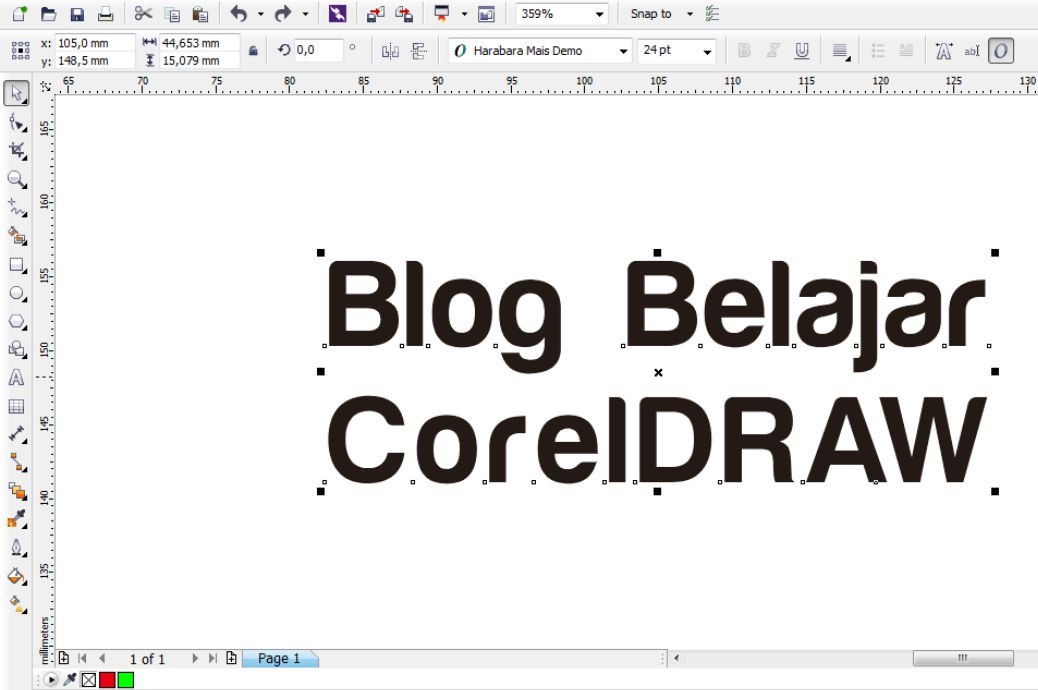 Cara Membuat Outline Tulisan Lebih Dari Satu Di Coreldraw Belajar Coreldraw