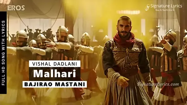 Malhari Lyrics -Vishal Dadlani | Bajirao Mastani