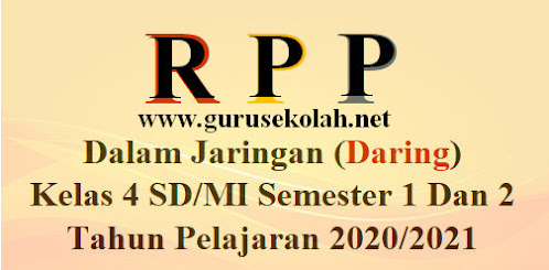 RPP Daring Kelas 4 SD/MI Revisi 2020