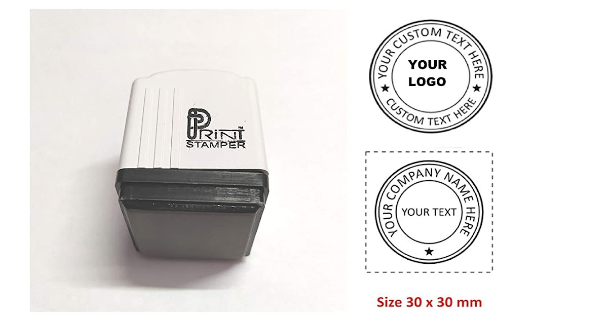Custom Round Stamps with Print Stamper