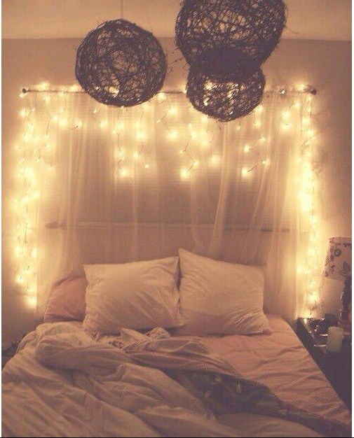 22 Ways To Decorate With String Lights In Bedroom... THIS IS MY STORY