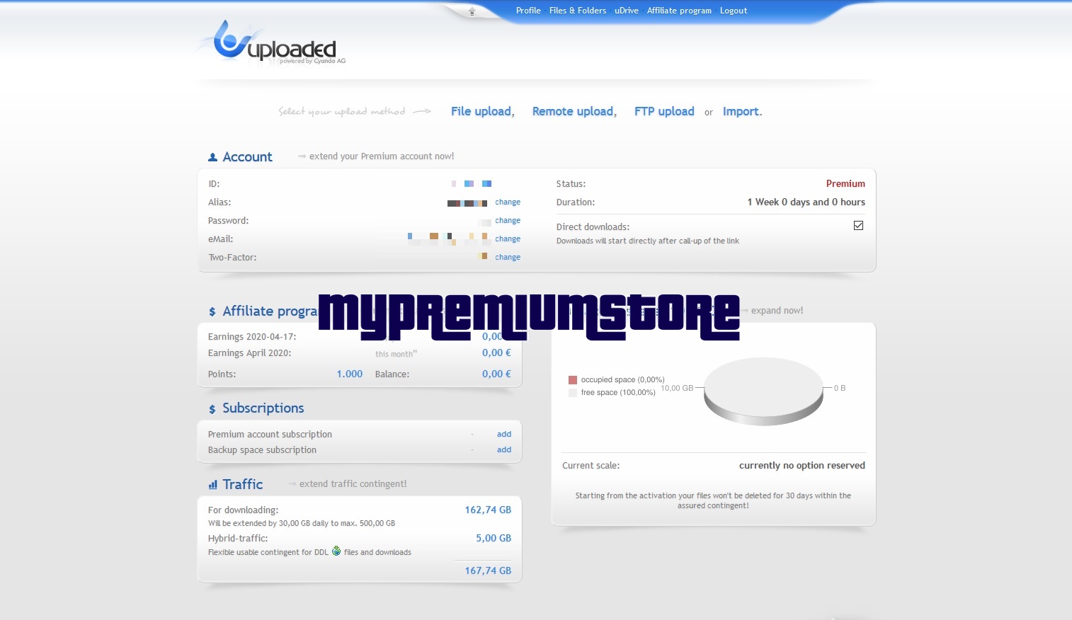 Premium Account Expires 6 days and 23 hours