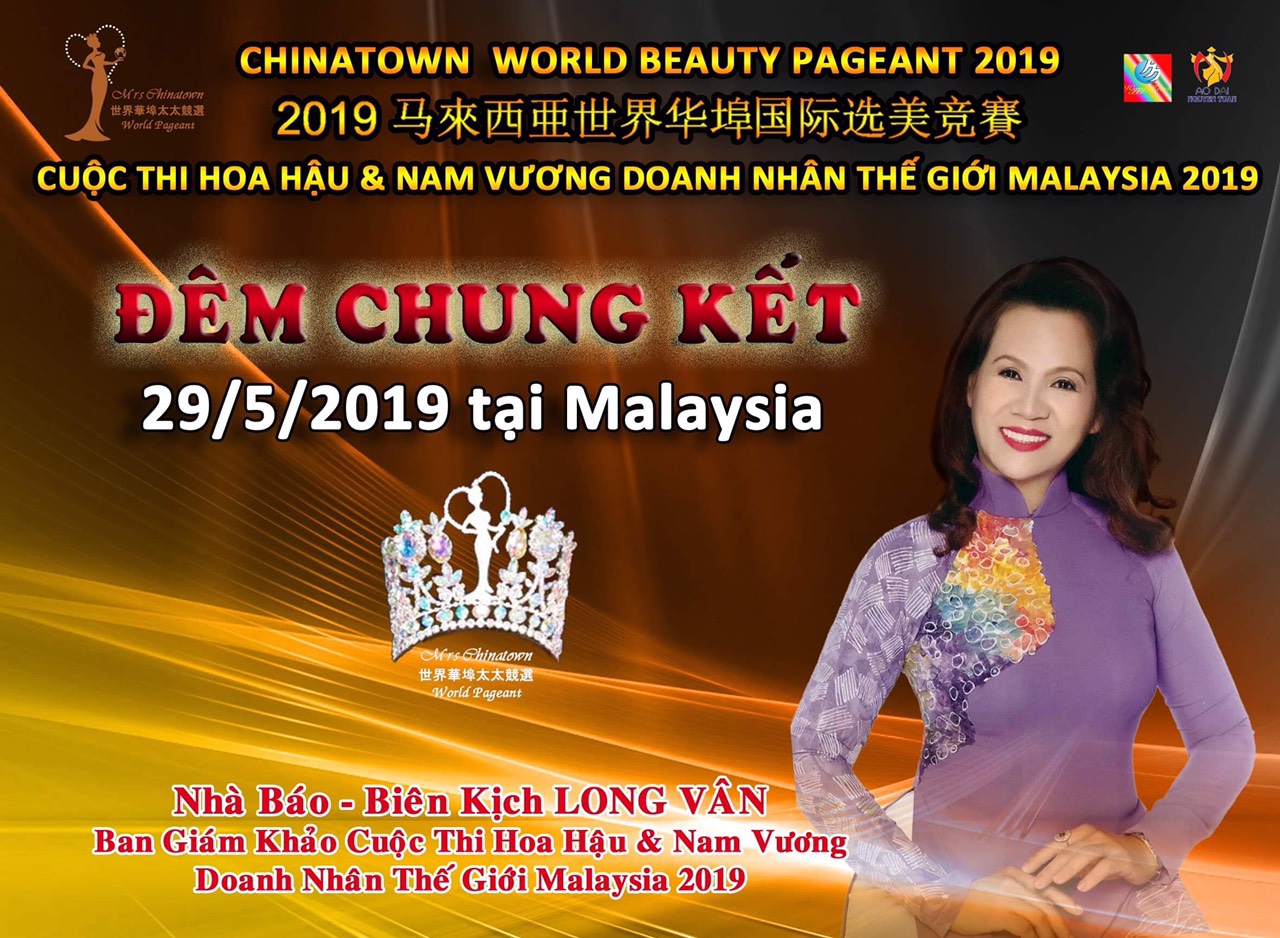 IMG 20190510 092822 Hoa hậu   Nam vương Doanh nhân Thế giới Malaysia 2019 công bố Ban giám khảo quyền lực