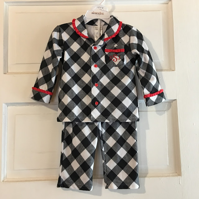 Marla, Plain and Small: Monogrammed Toddler Pajamas
