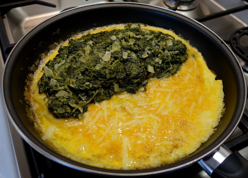 Living The Life In Saint Aignan Une Omelette Aux Epinards