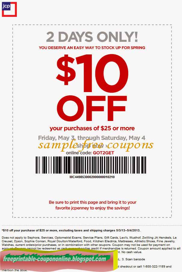 jcpenney levi coupon