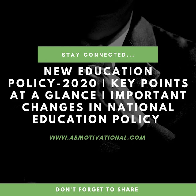 New-Education-Policy-2020-Key-Points-At-A-Glance