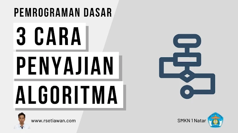 3 cara penulisan algoritma pemrograman komputer