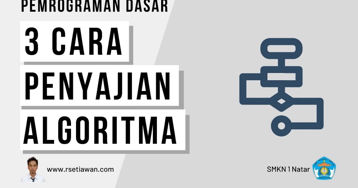 3 Cara Penulisan Algoritma Pemrograman Komputer