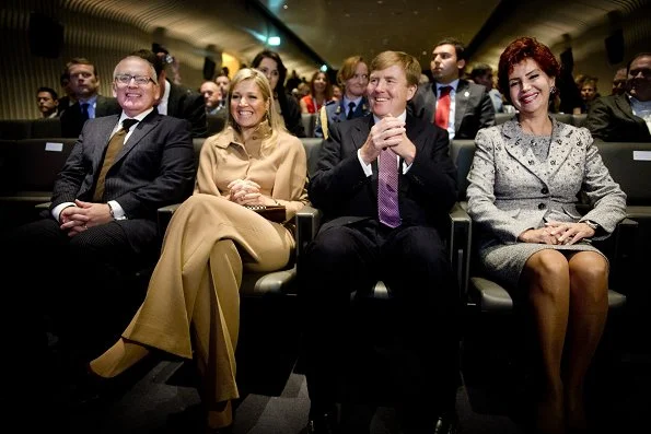 Crown Prince Willem-Alexander and Crown Princess Maxima visits Salt Galate in Istanbul. 400 years relationship between The Netherlands and Turkey